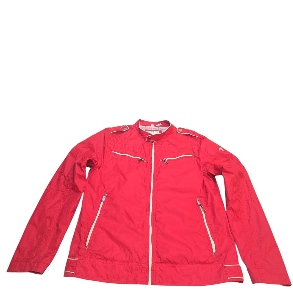 Guess Men's Vintage Red WindbreakerJacket L